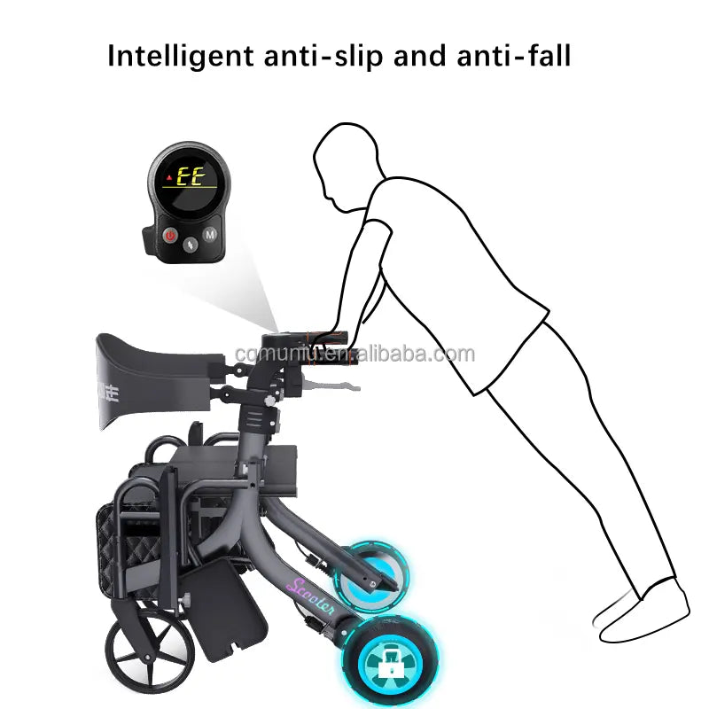 Electric Rollator Walker Motorised Wheelchair