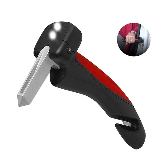 Portable car door assist handle providing support getting in and out of a vehicle